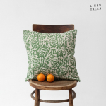 Linane padjakate 45x45 cm Evergreen Damask - Linen Tales
