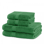 Rohelised froteest puuvillased k&auml;ter&auml;tid ja saunalinad komplektis 4 tk Marina &ndash; Restilo