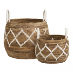 Vitstest korvid komplektis 2 tk &oslash; 41x32 cm Altea &ndash; House Nordic