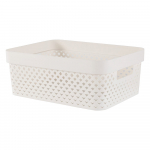 Beež plastmassist hoiukast 36x27x14 cm Pure - Curver