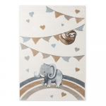Kreem laste vaip 120x170 cm Walk like an Elephant Rainbow Party - Villeroy&Boch