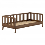 Pruun lastevoodi m&auml;nnipuidust koos voodip&otilde;hjaga 90x200 cm Sezane - Vipack