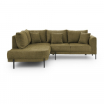 Roheline &scaron;enillist nurgadiivan (vasak nurk/L-kujuline) Mauris - Ropez