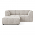 Beež sametist nurgadiivan (vasak nurk) Aloha - Makamii