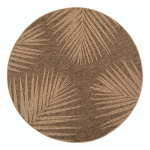 Pruun &uuml;mmargune sise- ja &otilde;uevaip &oslash; 120 cm Timber 1403 - Ayyildiz Carpets