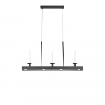 Must metallist h&auml;mardatav LED-rippvalgusti Dining - Marksl&ouml;jd