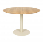 &Uuml;mmargune s&ouml;&ouml;gilaud tammepuust pealispinnaga, &oslash; 110 cm Steven - White Label