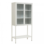 Valgest terasest vitriinkapp 75x150x35 cm Acier - Premier Housewares