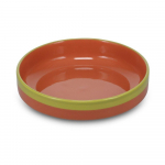 Roheline/oranž kivikeraamiline s&uuml;gav taldrik &oslash; 21 cm Duo - ONA