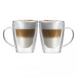 2 klaasist kruusid cappuccino jaoks (250 ml) komplektis Livio Duo - Vialli Design