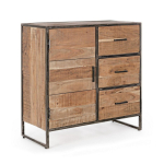 Naturaalne akaatsia t&auml;ispuidust kummut, 90x90x40 cm Elmer &ndash; Bizzotto