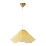 Kollane riidest ripplamp &oslash; 50 cm Lunaria - Jotex