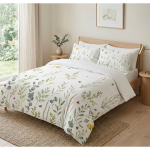 Valge kaheinimese voodipesu 200x200 cm Gardenia - Mijolnir