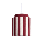 Punane/valge n&ouml;&ouml;rist ripplamp &oslash; 30 cm Vienna Stripes - Leitmotiv