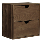 Tumepruun tammepuidust riiul 30 cm Townsville - House Nordic