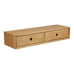 Tammepuidust riiul heledas naturaalses toonis 80 cm Luzern - House Nordic