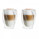 Komplekt 2 kahekordse seinaga latte-klaasi, 300 ml - Vialli Design