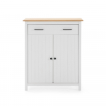 Valge m&auml;nnipuidust kummut 90x110 cm Miranda &ndash; Marckeric