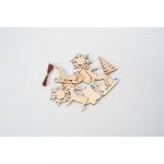 10 puidust j&otilde;ulukaunistuste komplekt Medium - Spira