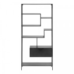 Must metallist raamaturiiul 80x168 cm Shantay - Kave Home