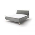 Helehall polsterdatud kaheinimesevoodi, voodip&otilde;hjaga 160x200 cm ja panipaigaga Frieda - Meise M&ouml;bel