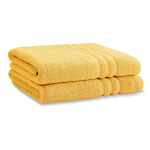Kollased froteer&auml;tikud 2tk komplektis 90x140 cm Zero Twist - Catherine Lansfield
