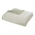 Roheline tepitud voodikate 220x230 cm Stripe - Catherine Lansfield