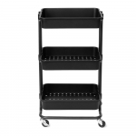 Mustast plastist liikuv riiul 43x36 cm Grena - Compactor