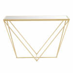 Kuldne klaaspinnaga konsoollaud 40x120 cm Farran - Premier Housewares