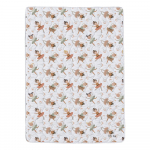 Valge/oranž puuvill-satiinist teki ja padjap&uuml;&uuml;ride komplekt 140x200 cm Sisters Balerinas &ndash; Butter Kings