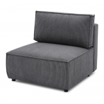 Tumehall velvetist diivanimoodul, keskosa Nihad modular - Bobochic Paris