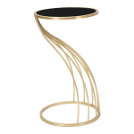 &Uuml;mmargune klaaspinnaga k&uuml;ljelaud &oslash; 35 cm Flush &ndash; Mauro Ferretti