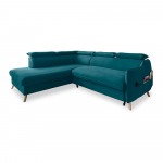 T&uuml;rkiissinine sametist nurgadiivan (vasak nurk) Sweet Harmony - Miuform