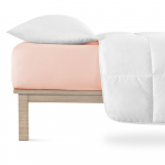 Heleroosa trikotaažist kummiga lina 200x200 cm Boxspring - Andrea Simone