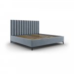 Helesinine polsterdatud kaheinimese voodi koos voodip&otilde;hjaga ja panipaigaga 160x200cm Casey - Mazzini Beds