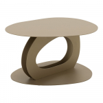 Beež metallist diivanilaud 55x66 cm Tonda - Spinder Design