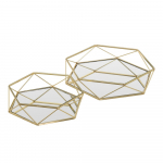 Metallist dekoratiivsed kandikud 2 tk komplektis &oslash; 25 cm - Casa Selecci&oacute;n