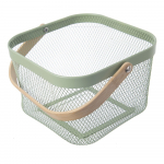 Metallist korv 24,5x27x30 cm Greenish - Orion