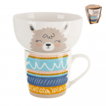 Portselanist tasside ja kausside komplekt 2 tk 350 ml - Orion