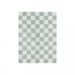 Helesinine-kreem pestav k&auml;sitsi kootud puuvillane vaip 120x160 cm Kitchen Tiles Blue Sage - Lorena Canals