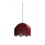 Bordoopunane rippvalgusti tekstiilist varjuga &oslash; 40 cm Malacia - Light & Living