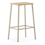 Kreemid baaritoolid 2tk komplektis (istme k&otilde;rgus 65 cm) Abba - Marckeric