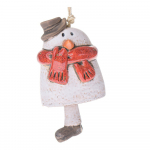Keraamiline j&otilde;ulukaunistus 10 cm Snowman &ndash; Dakls