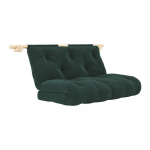 Tumeroheline velvetist diivanvoodi 135 cm Hooked - Karup Design