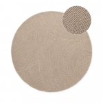 Beež k&auml;sitsi kootud &uuml;mmargune villane vaip &oslash; 120 cm Eleni Light Beige - Hanse Home