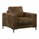 Pruun kunstnahast tugitool Lofty Lilly - Miuform