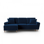 Sinine sametist panipaigaga nurgadiivanvoodi (vasak nurk) Kyoto - Cosmopolitan Design