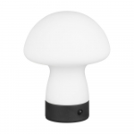 Matt valge LED laualamp klaasist varjuga (k&otilde;rgus 18 cm) Dooley - Reality