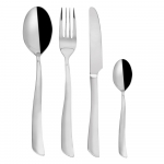 24-osaline h&otilde;bedane roostevabast terasest s&ouml;&ouml;giriistade komplekt Shape - Orion