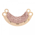 Roosa/naturaalne m&auml;nnipuidust kiik 39x75x38 cm Montessori - Meowbaby